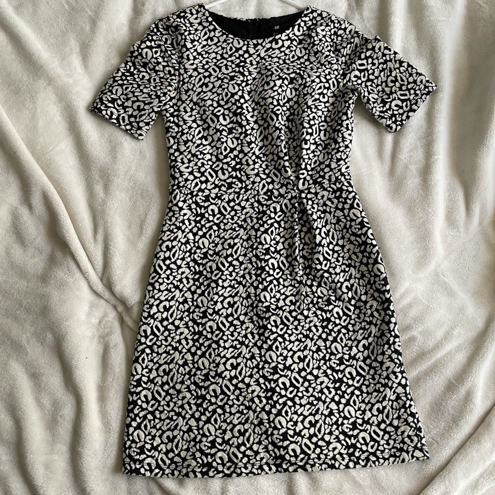 H & M dress, leopard print